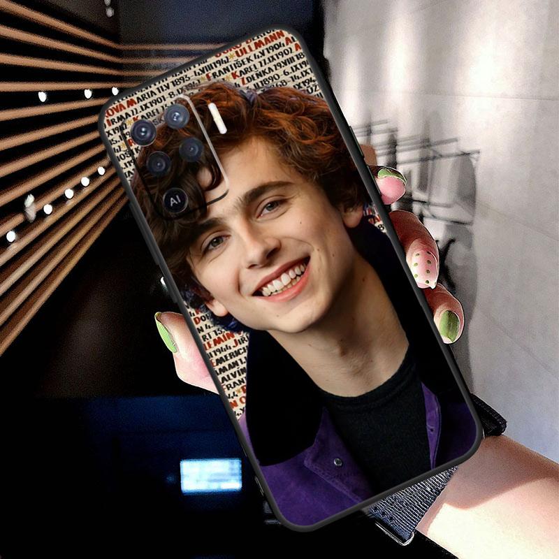 Timothee Chalamet Actor Case For Oppo A74 A54 A94 A80 A60 A40 A18 A38 A58 A78 A98 A96 A76 A16 A15 A17 A57 A77 A5 Pro