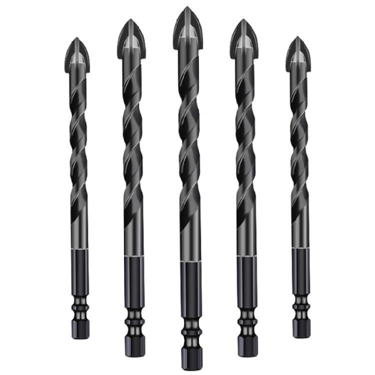 10 Pcs Crucifix Hex Tile Bit Set Hexagon Shank Crucifix for Triangle Drill Hig