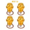 EDHUUJSI Best Engine Protection Magnetic Drain Plug Easy Install High Performance Engine Drain Nut Bolt, Golden, M20*1.5, 4pcs