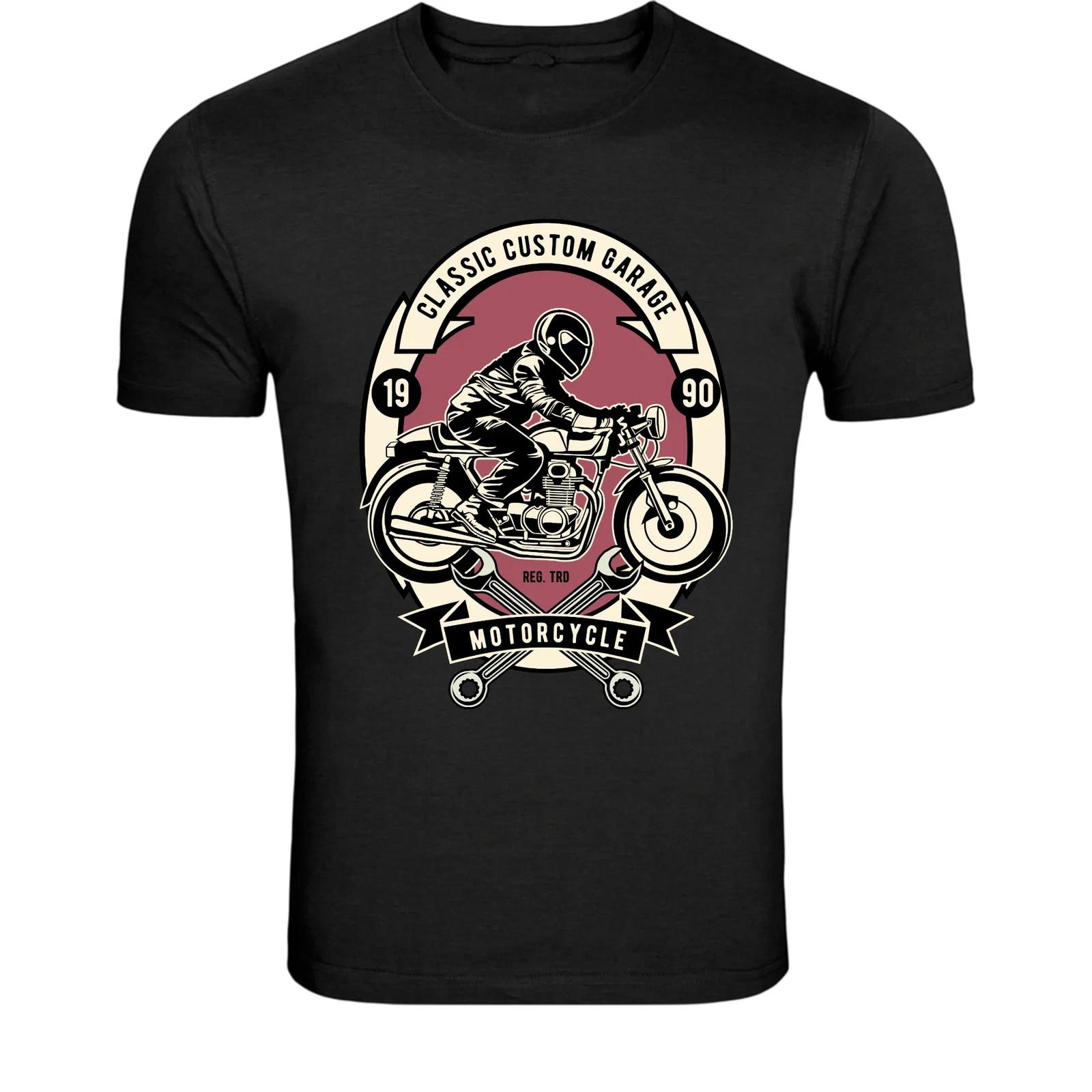 Classic Racing Team Motorcycle T-Shirt - Vintage Motorbike L