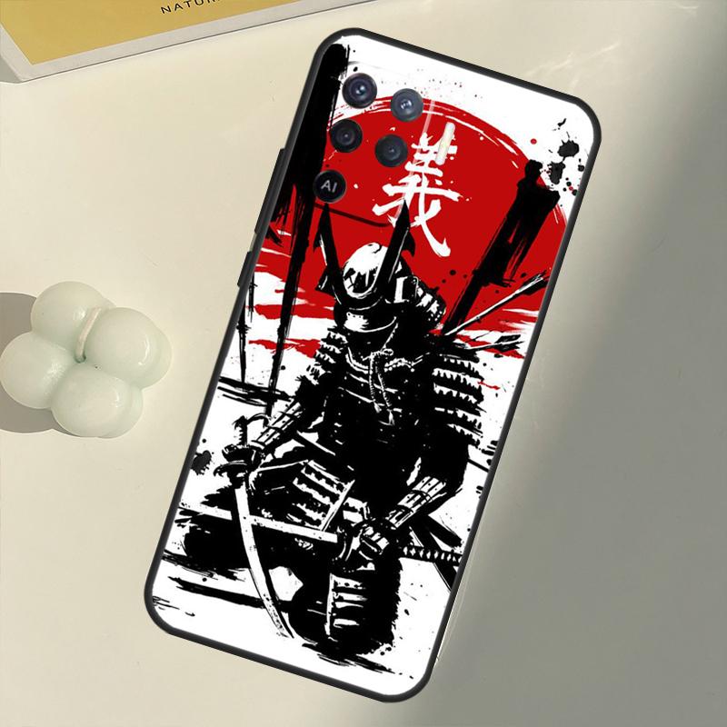 Japanische Bushido Samurai für OPPO Find X3 Lite X5 Pro A5 A9 A31 A53 S A83 A91 A93 A54 A74 A94 A15 A16 A52 A72 Fall
