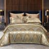 Satin Jacquard Four-Piece Set, Light Luxury Bed Four-Piece Set, Bed Sheet 4-Piece Set, Quilt Cover, Pillowcase Three-Piece Set