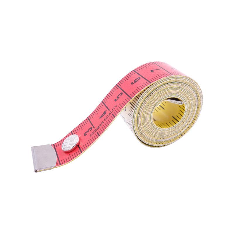 Tape Measure 150cm/60in Double-sided Sewing Ruler with a Snap Button Tailor Measuring Tools Soft Band Tape Body Measuring Ruler