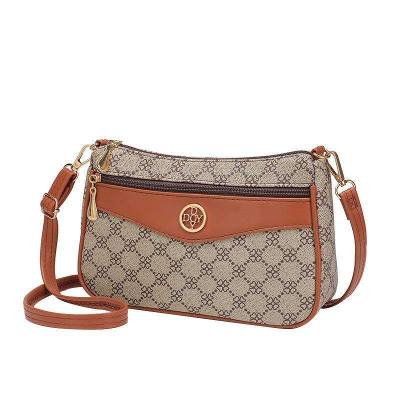 Women's Bag New Fashionable and Versatile High-end Single Shoulder Oblique Span Bag Small Square Bag