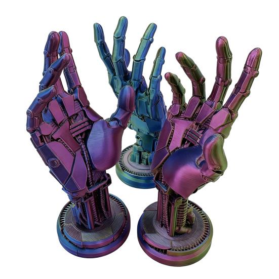 Yousheng 3D Printed Robotic Hand Statue Game Controller Stand Mechanical Hand Statue Gamepad Joystick Holder Support Rack Decoration