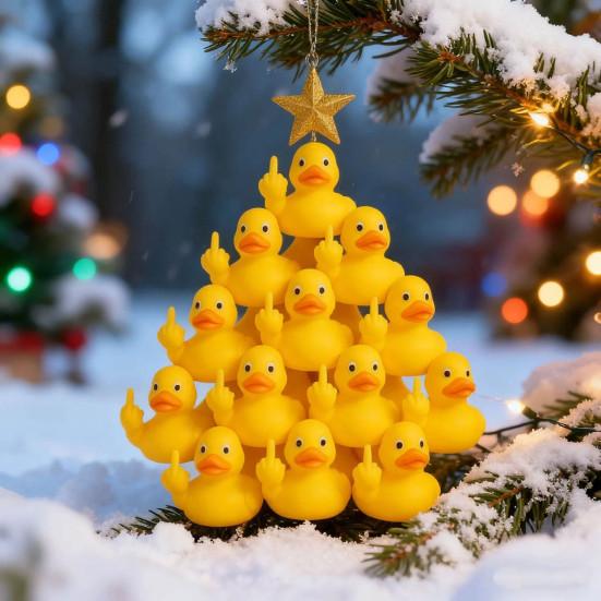 Julankor Prydnad 2D Akryl Hängande Dekorationer Julfest Presenter Julstrumpa Fyllning Julgransdekor