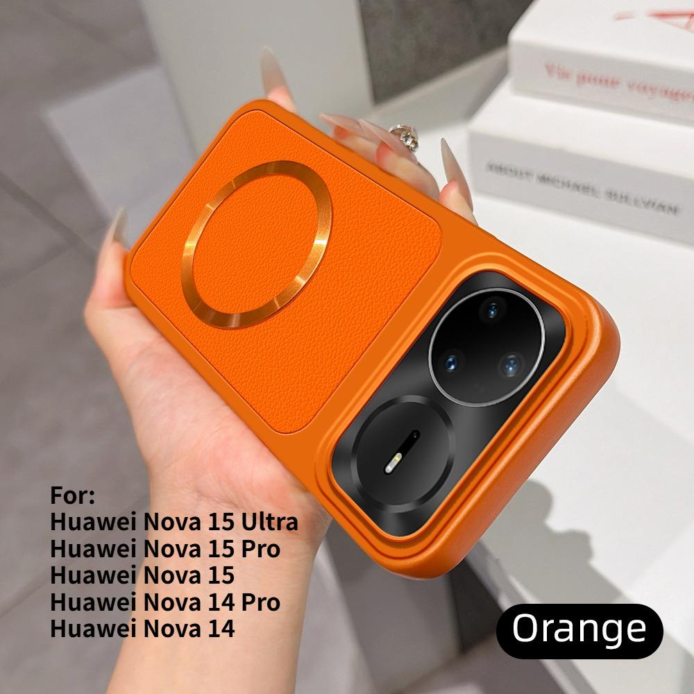 For Huawei Nova 15 14 Pro Ultra Case New Lychee Pattern CD Magnetic Ring Ultra-Thin Cover For Huawei Nova15 Pro Shockproof Funda