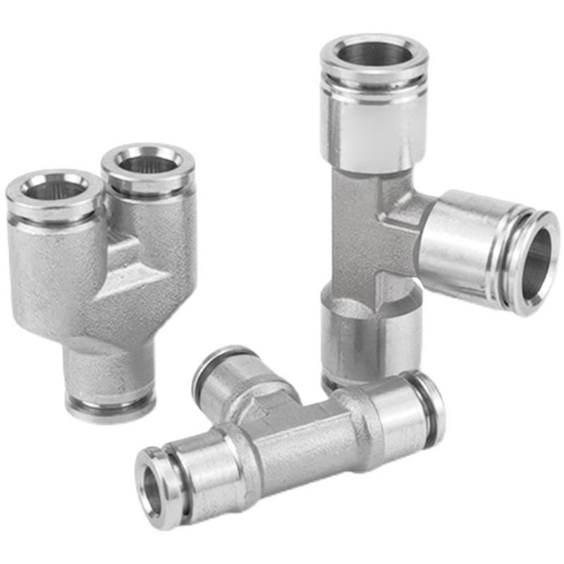 PU PE PV PY PZA SA PM PK PLM 304 stainless steel metal pneumatic quick coupling 4 6 8 10 12 14 16mm push in air Hose connector