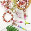 25/55PCS Mouse Hedgehog Lion Silicone Bead Set, perfect for DIY handmade crafts such as keychains, necklaces, bracelets, etc