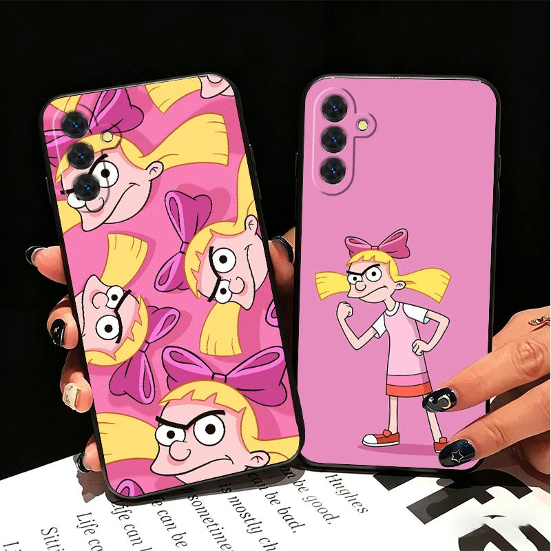 Cartoon Hey Arnold Helga Weiche Handyhülle für Samsung A17 A37 A57 A16 A26 A36 A56 A15 A25 A35 A55 A14 A24 A34 A54 A13 A23 A33 A53