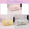 Cotton Bow Makeup Bag Pen Case For Girls With Large Capacity And Cute Storage