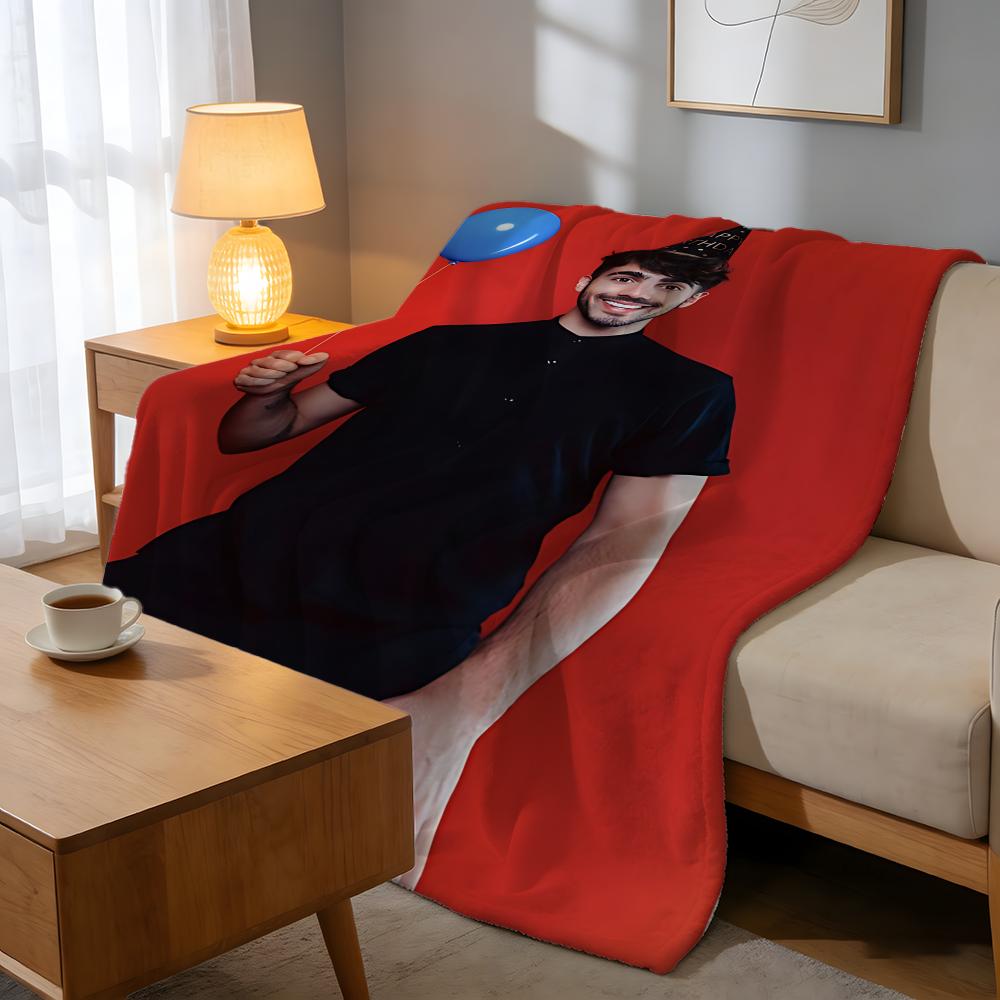 Coperta in Peluche Corto ad Alta Densità Singer F-Fede Vigevani per Divano, Pisolino, Stanza con Aria Condizionata, Morbida, Delicata sulla Pelle
