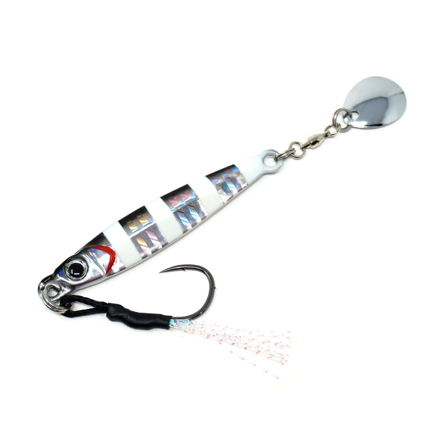 

TG Respect Type Blade A Metal Iwashi Grow Lure for Japanese Spanish and Yellowfin SLJ Jig, Tungsten, 60g, Stripe, Mackerel, Bonito, Bluefish,