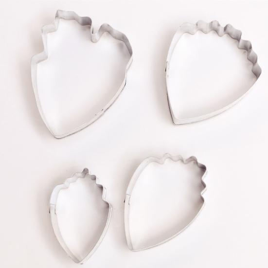 4 Pcs Cookie Cutter Peony Flower Petals DIY Mold Reusable Cake Baking