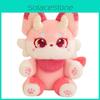Plush Fantasy Fox Toy Soft Short Fur Stuffed Animal Doll For Kids Gift Birthday