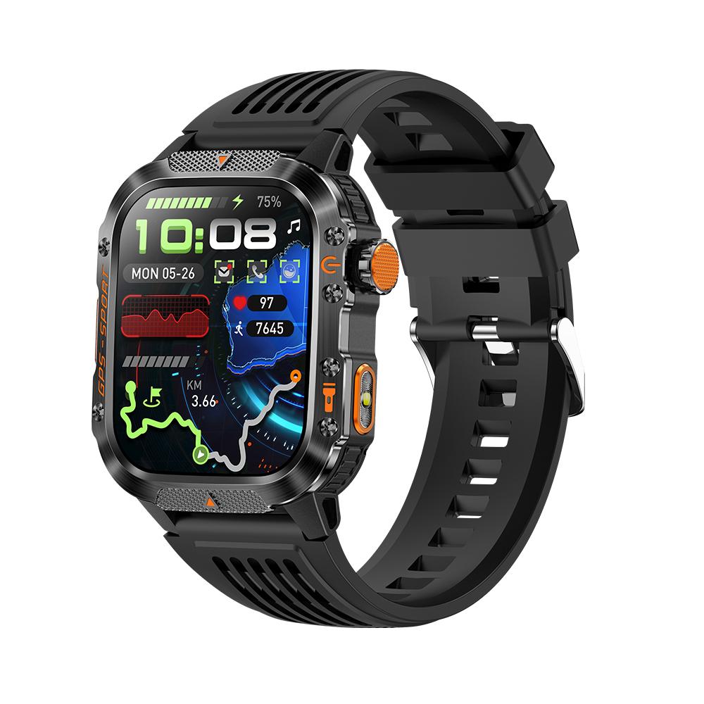 

New Military Smartwatch Real GPS Compass Outdoor Smart Watch 3ATM Waterproof Sports Watches for Man Woman Electronics Clock