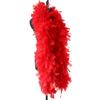 DIY 200 Grams Red Turkey Feather Boa High Quality Marabou Feathers Scarf for Costume Party Halterneck Scarf 2 Meters High Quality