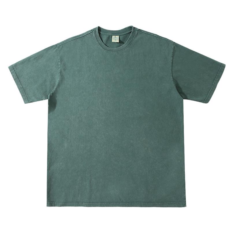 Hell Vinatge Washed Blank Tshirts Men Women Loose Cotton Short Sleeve Hip-hop Street T-shirts Top Tee Star