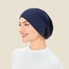 1pc Women's  Elastic Modal Headscarf Inner Cap Hijab, Solid Color Stretchable HeadWrap Available For Daily Wear.