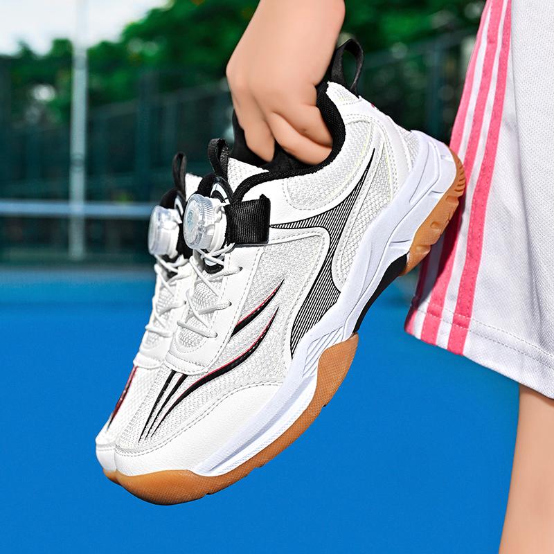 Sapatos de Treino Profissional para Crianças Sapatos de Badminton Spinning Tênis de Mesa31-40