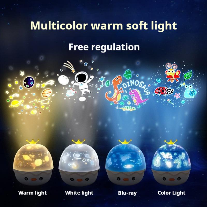 Starry Sky Projection Music Bluetooth Night Light Dreamy Gift Rotating Bedroom Bedhead Atmosphere Lighting