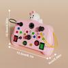 LED Light Switch Busy Board Toddler Montessori Early Education Learning Toy Logical Thinking Training Game Board Children Gifts