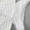 Bikini Traje de Baño Color Sólido Dividido Tres Piezas Sexy Cintura Pura Deseo