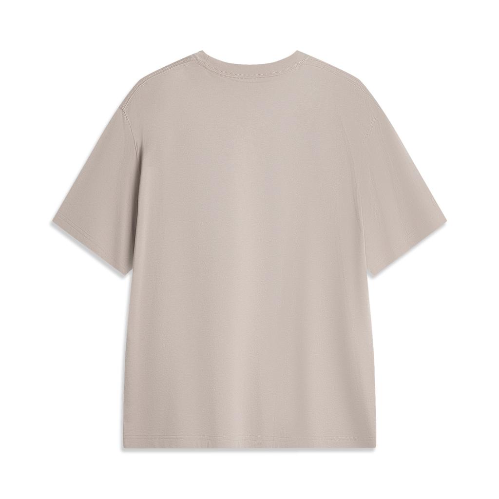 Li Ning China Color Series Solid Color Loose Comfortable Versatile Breathable Short Sleeve T-Shirt Unisex Tops AHSU737-4