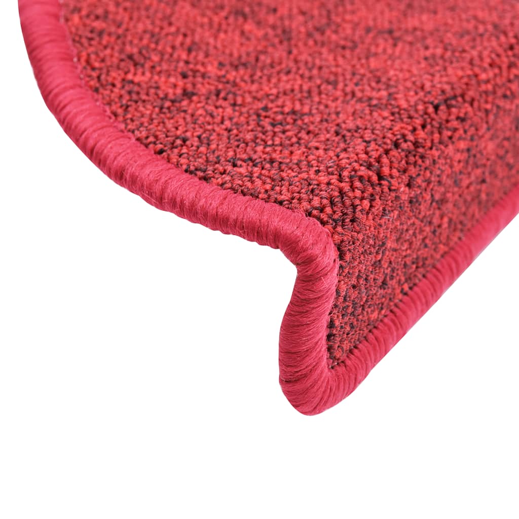 Stair Treads 10 pcs. 56 x 17 x 3 cm Red Semi Circular