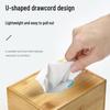 Bamboo Wood Desktop Tissue Box