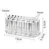 26 Holes Acrylic Makeup Brushes Holder Desktop Lipstick Organizer Eyeliner Cosmetics Pen Storage Rack Transparent Showing Shelf
