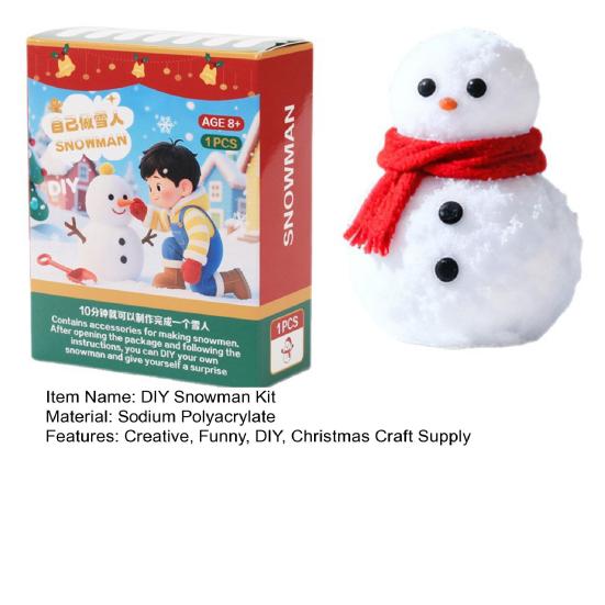 DIY Snowman Kit for Kids Build A Snowman Christmas Crafts Supplies Winter Play Toys for Xmas Stocking Stuffers