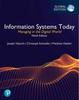 Kniha Information Systems Today: Managing In the Digital World, Global Edition