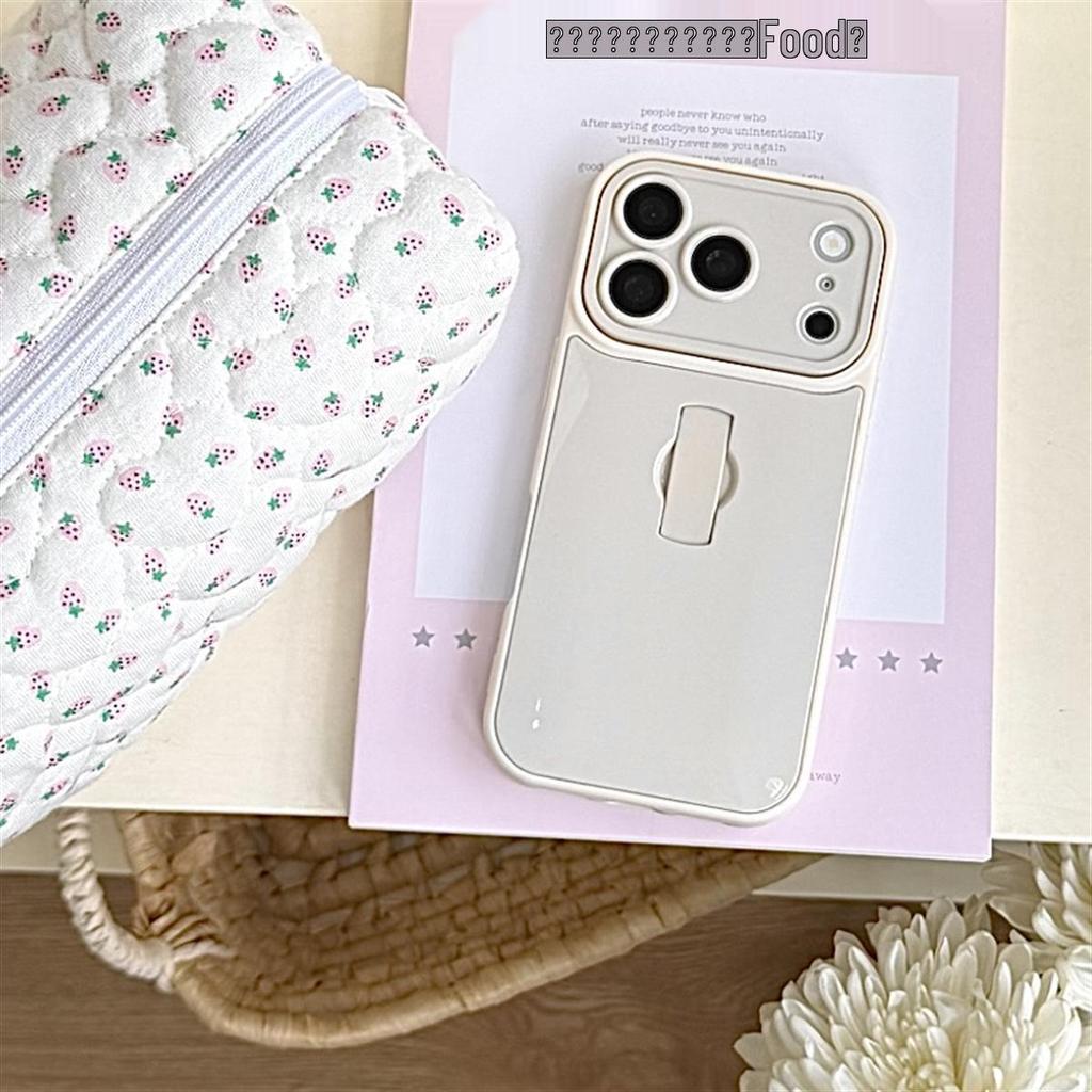 High-Grade Solid Color Ring Holder Phone Case, Compatible with iPhone 14/13 and Apple Promax Models, Drop-Proof Design