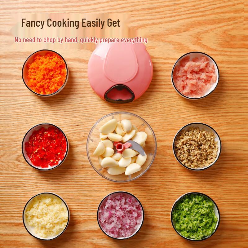 Manual Pull-String Garlic Chopper