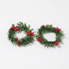 2Pcs Creative Dollhouse Mini Model Handmade Holiday Decorations Christmas Wreath