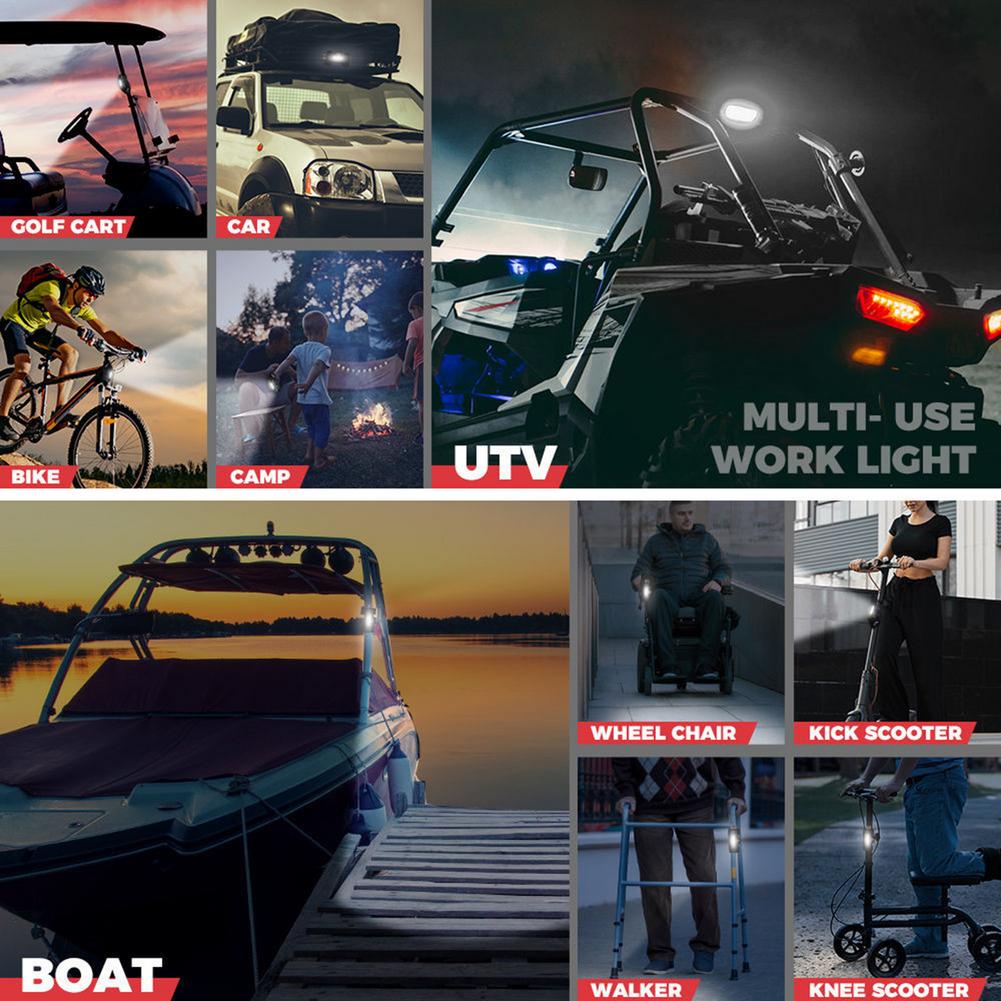 UTV Dome Light Roll Bar Cage Mount Interior Lights Widely Used Waterproof USB Charging Universal Strong Light