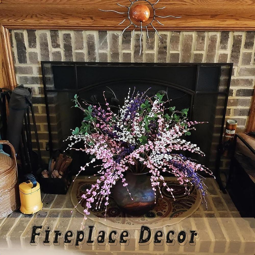 10PCS Long Jasmine Artificial Flowers Fake Jasmine Flowers Bouquet for DIY Floral Art Plant Home Office Wedding Table Centerpieces Party Vase Decor