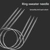 Circular Knitting Needle 100cm Length With Random Color Stitching Markers Ideal For Sweaters And Shawls