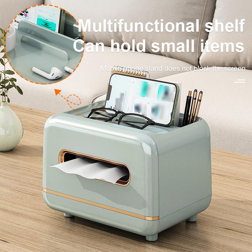 Desktop Tissue Box Removable Slight Luxury Decorative Handkerchief Case Paper Storage Box Home Office Car Nordic Plastic Holder