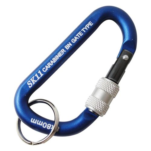 SK11 Lock Carabiner Fall Prevention/Screw Lock Function BN Blue 8ÁE0mm SAC-880BN