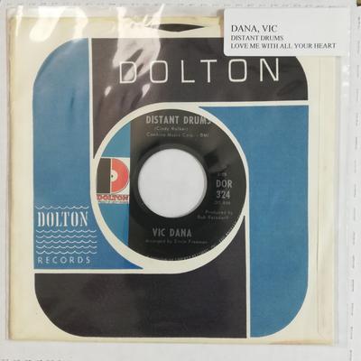 7inch Record VIC DANA - Distant Drums DOR324 Dolton Records 1967 US Pop Used