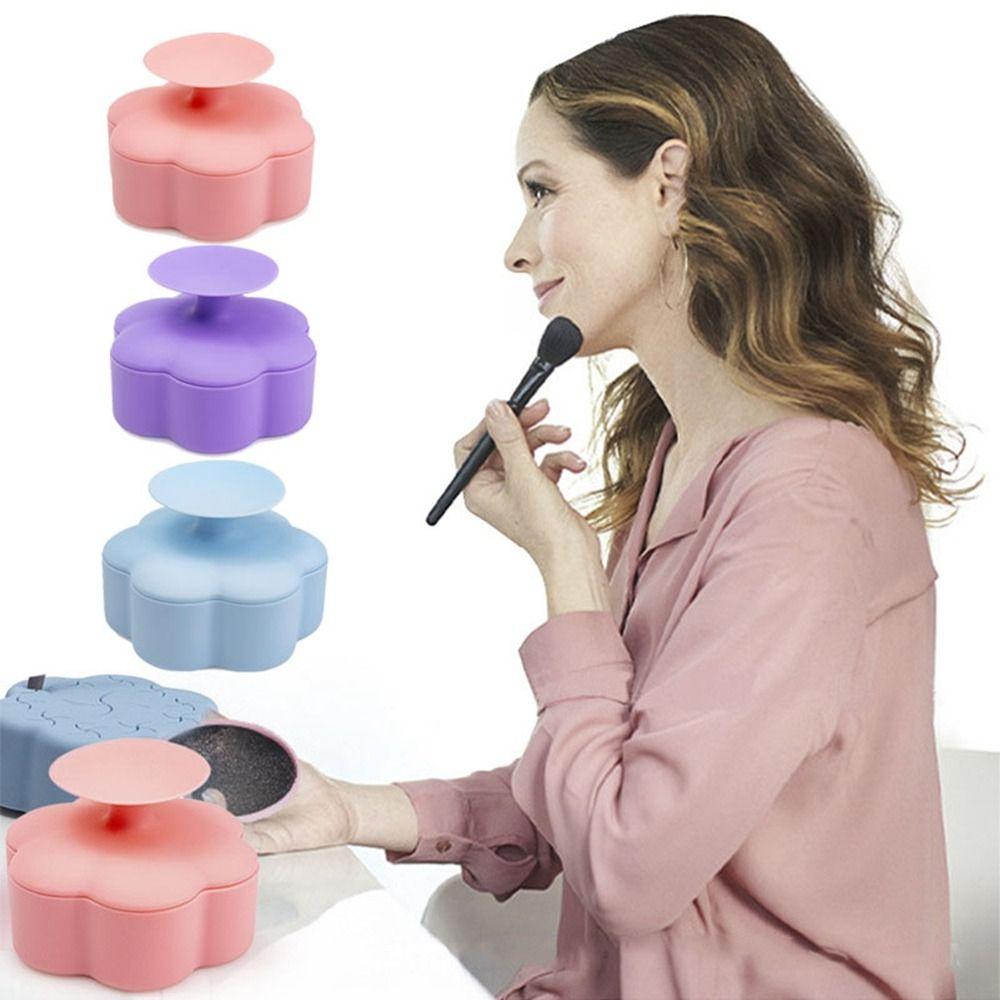 

Storage Organizer Drying Storage Cup Silicone Cosmetic Brush Cup Makeup Brush