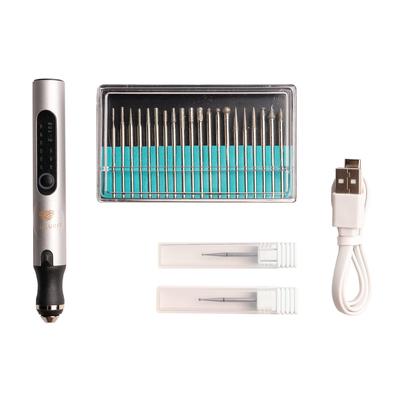 TSUGUKIT Electric Mini Router Set Kintsugi Kit Rechargeable Wireless Pen-Shaped 1.2mm 1.4mm Diamond Bits for Tableware Pottery