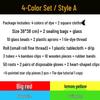 4-Color Tie-Dye DIY Kit: Eco-Friendly Cold Dyes, 250ML Bottles