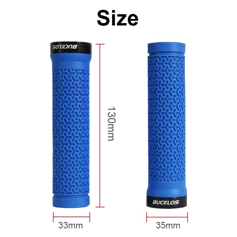 Bucklos Bicycle Grips Integrated Rubber Anti-Slip Mtb Handlebar Cover Lock On Mountain Bike Handle Bar Cuffs Bmx Cycling Parts