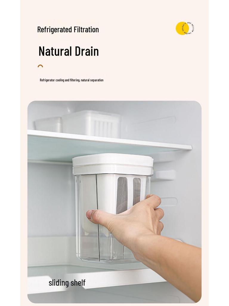 Multifunctional Yogurt Strainer and Cereal Storage Container - Large Capacity Sealed Food Jar