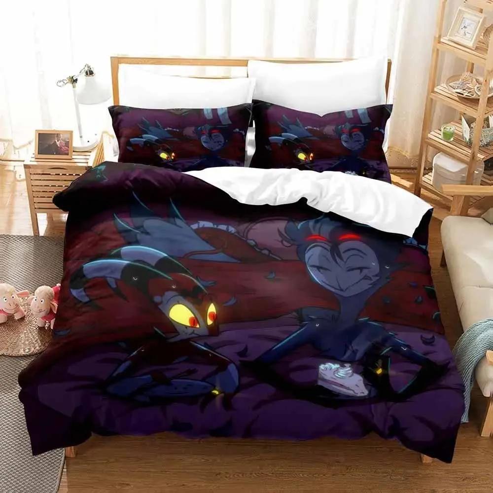 Loona Boss Bettwäscheset Einzelbett Doppelbett Queen-Size King-Size Bettbezug Erwachsene Jungen Anime Schlafzimmer Bettset Bettbezug Kissenbezug