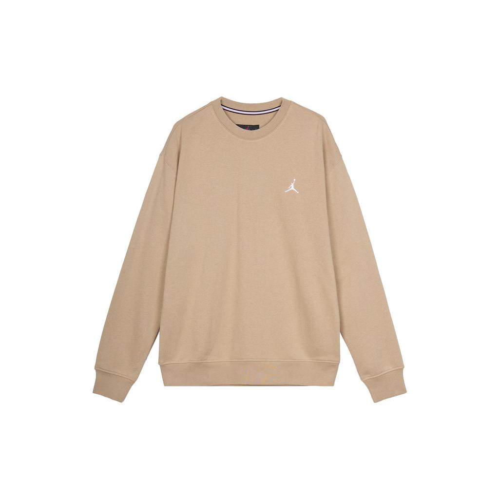 Jordan ESSENTIALS Sweatshirts Men's Khaki Crew Neck Moderate Regular FQ1865-200