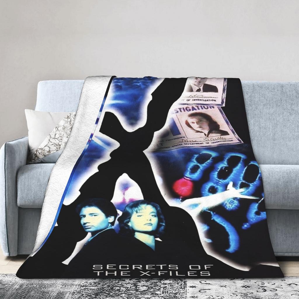 Manta de Franela de la Película Expediente X Fox Mulder Dana Scully y John Doggett Walter Skinner Ropa de Cama Mantas para Colcha Funda de Sofá